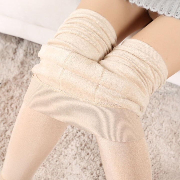 Elegante fleece legging voor dames, combineert warmte met een modieuze winter look. Zeer comfortabel.