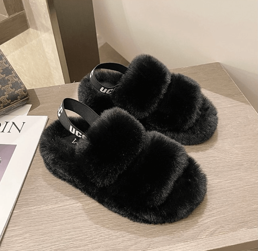 Warme dames binnen slippers, Fluffy Flops™ voor gezellige winteravonden thuis, ultrazacht.