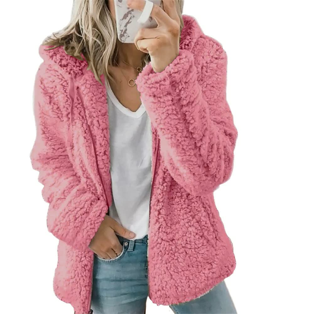 Elegante FluffyCoat™ damesjas, met capuchon, warm en stijlvol voor herfst en winter, comfortabel vest.