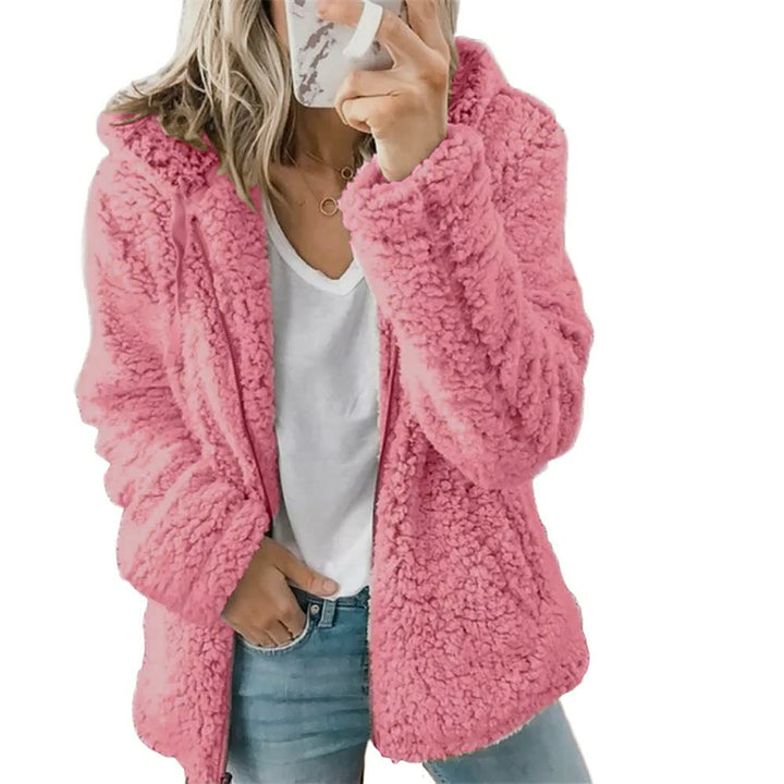 Elegante FluffyCoat™ damesjas, met capuchon, warm en stijlvol voor herfst en winter, comfortabel vest.