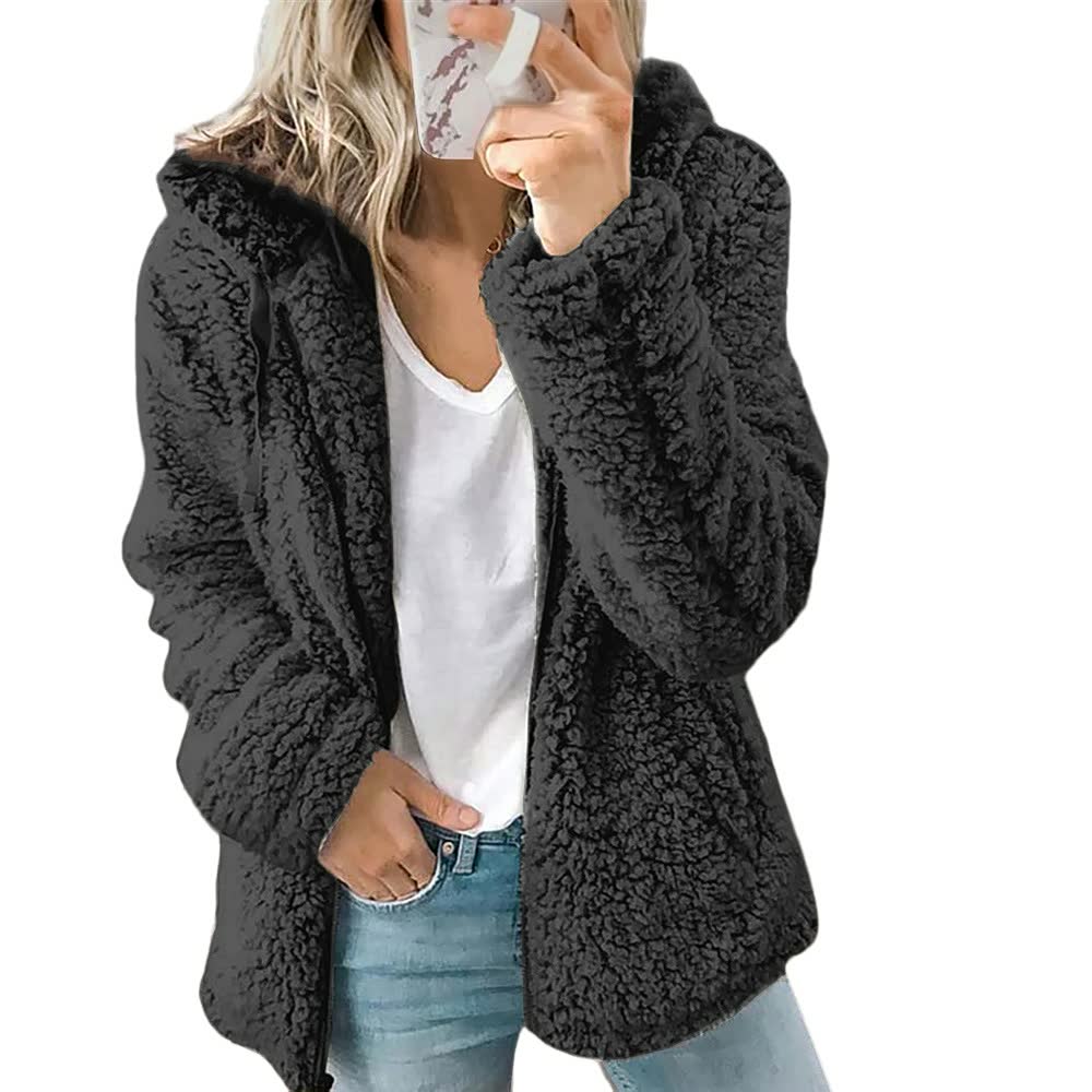 Comfortabele en warme FluffyCoat™ dames winterjas met capuchon, modieus design voor elke vrouw.