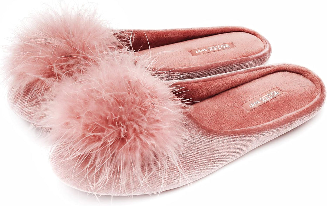 Dames fluwelen pantoffels met memory foam voor optimaal comfort. Zachte, ondersteunende huisschoenen voor ontspanning.