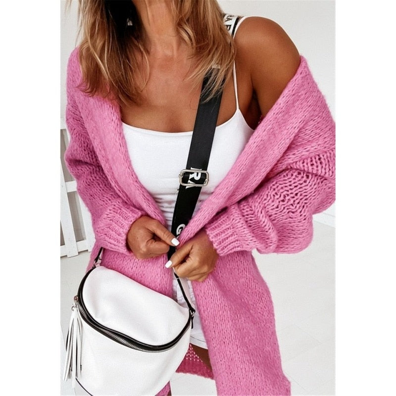 Hoge kwaliteit gebreid damesvest, comfortabele kleding die bij elke vrouw past. Modieuze bovenkleding.