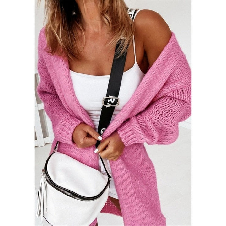 Hoge kwaliteit gebreid damesvest, comfortabele kleding die bij elke vrouw past. Modieuze bovenkleding.