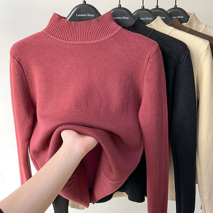 Comfortabele dames sweater met zachte voering, heerlijk warm voor koude winteravonden.