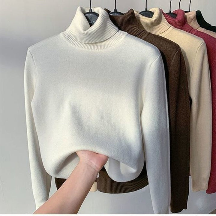 Modieuze gevoerde dames sweater, warme bovenkleding, comfortabel en stijlvol voor wintermode.