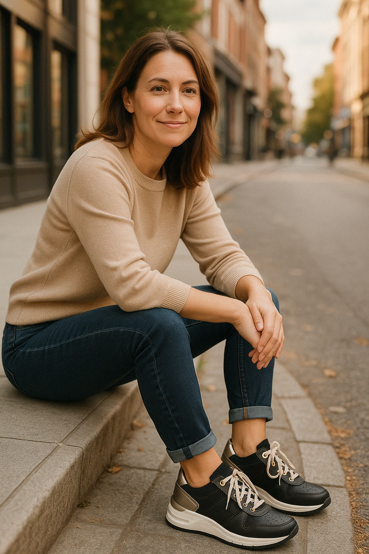 Isabella orthopedische wandelschoenen voor dames, met stabiliserende zool voor optimaal loopcomfort.