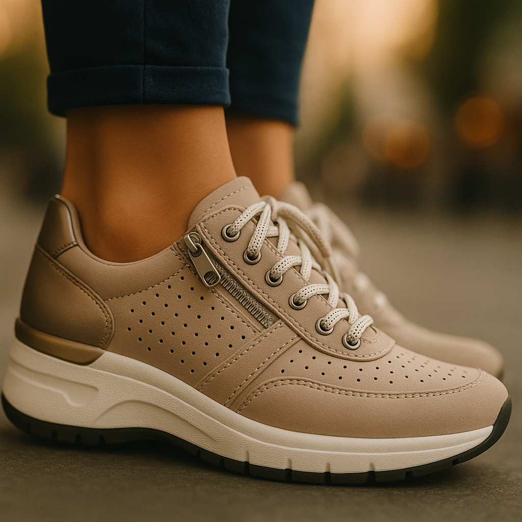 Lichtgewicht Isabella dames wandelschoenen, orthopedisch ontworpen voor comfort tijdens lange afstanden.