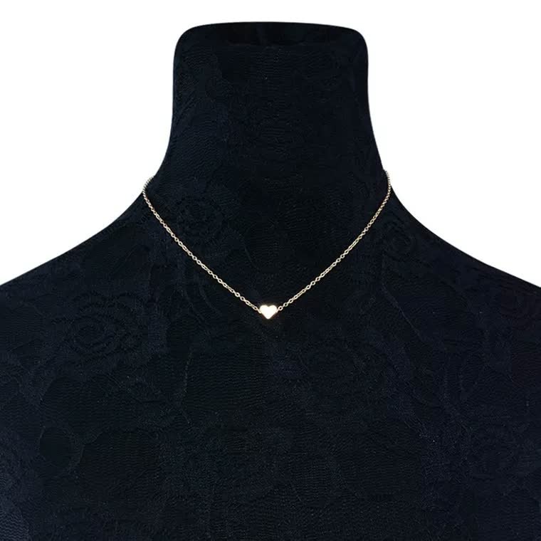 ExquisiteChain™ dames ketting met hartje. Subtiel en elegant design, beschikbaar in goud en zilver.