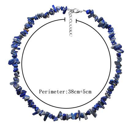 Unieke gepolijste natuursteen damesketting, elegant en energiek.