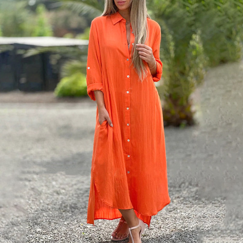 Veelzijdige dames polojurk, geschikt als luchtige zomerjurk of casual lentekleding.