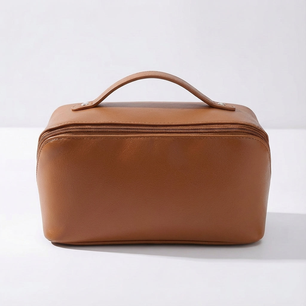 Praktisch beauty organizer tasje voor make-up en sieraden. Perfect dames reistasje met slimme indeling.