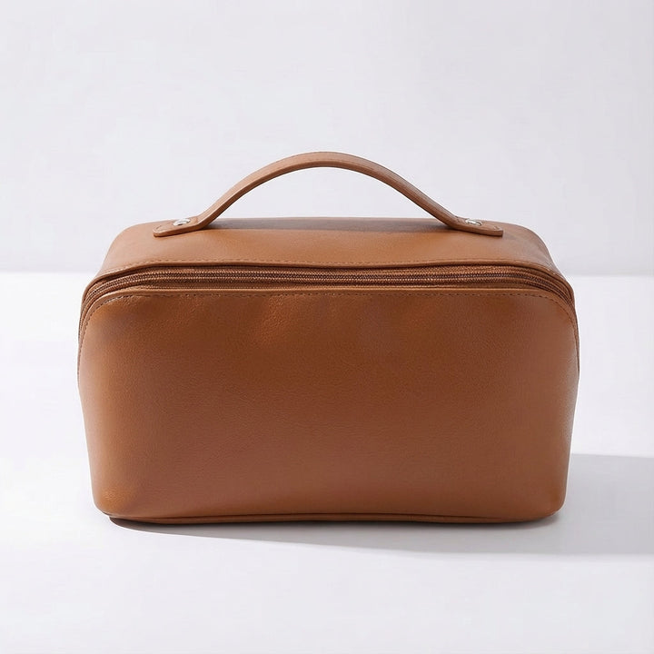 Praktisch beauty organizer tasje voor make-up en sieraden. Perfect dames reistasje met slimme indeling.