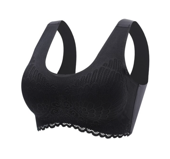 Draadloze push-up beha voor dames; naadloze pasvorm met comfortabele ondersteuning en natuurlijke lift.