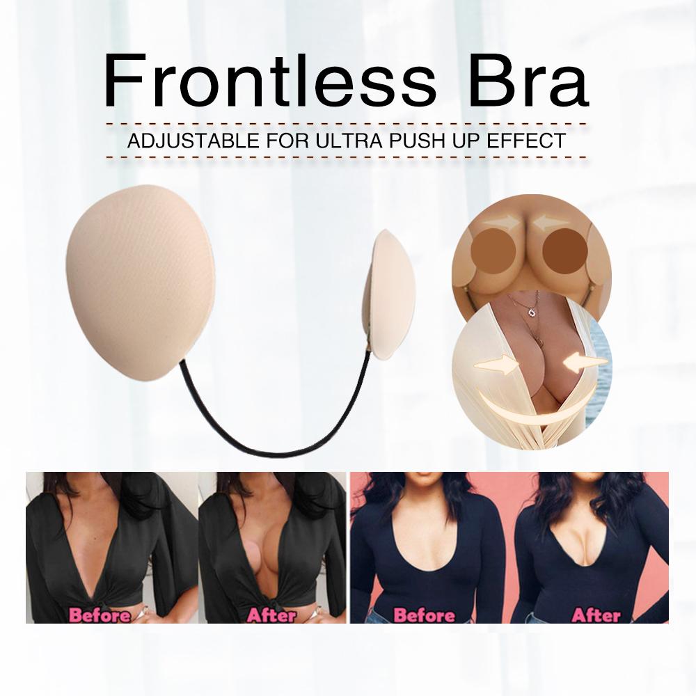 Naadloze frontless bh voor rugloze jurken, strapless tops & diepe decolletés. Biedt onzichtbare ondersteuning.