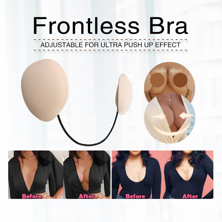 Naadloze frontless bh voor rugloze jurken, strapless tops & diepe decolletés. Biedt onzichtbare ondersteuning.
