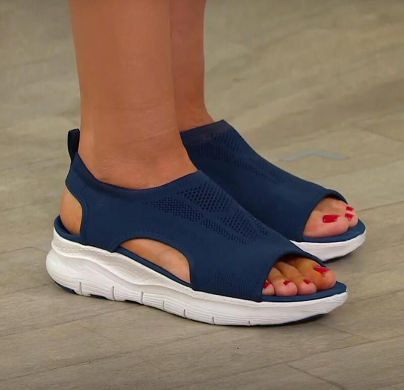 Lichtgewicht NiceFeet dames sandalen met ergonomische zool, perfecte comfort schoenen voor de zomer.