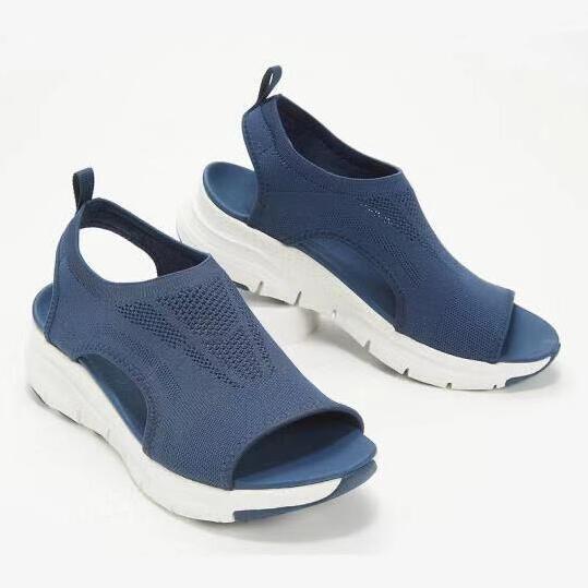 Platte NiceFeet dames sandalen, stijlvol orthopedisch comfort, perfecte zomerschoenen voor damesmode.
