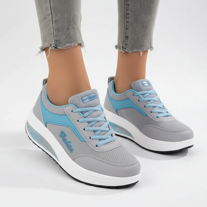 Trendy orthopedische dames sneakers Amelie, met geïntegreerde voetondersteuning.