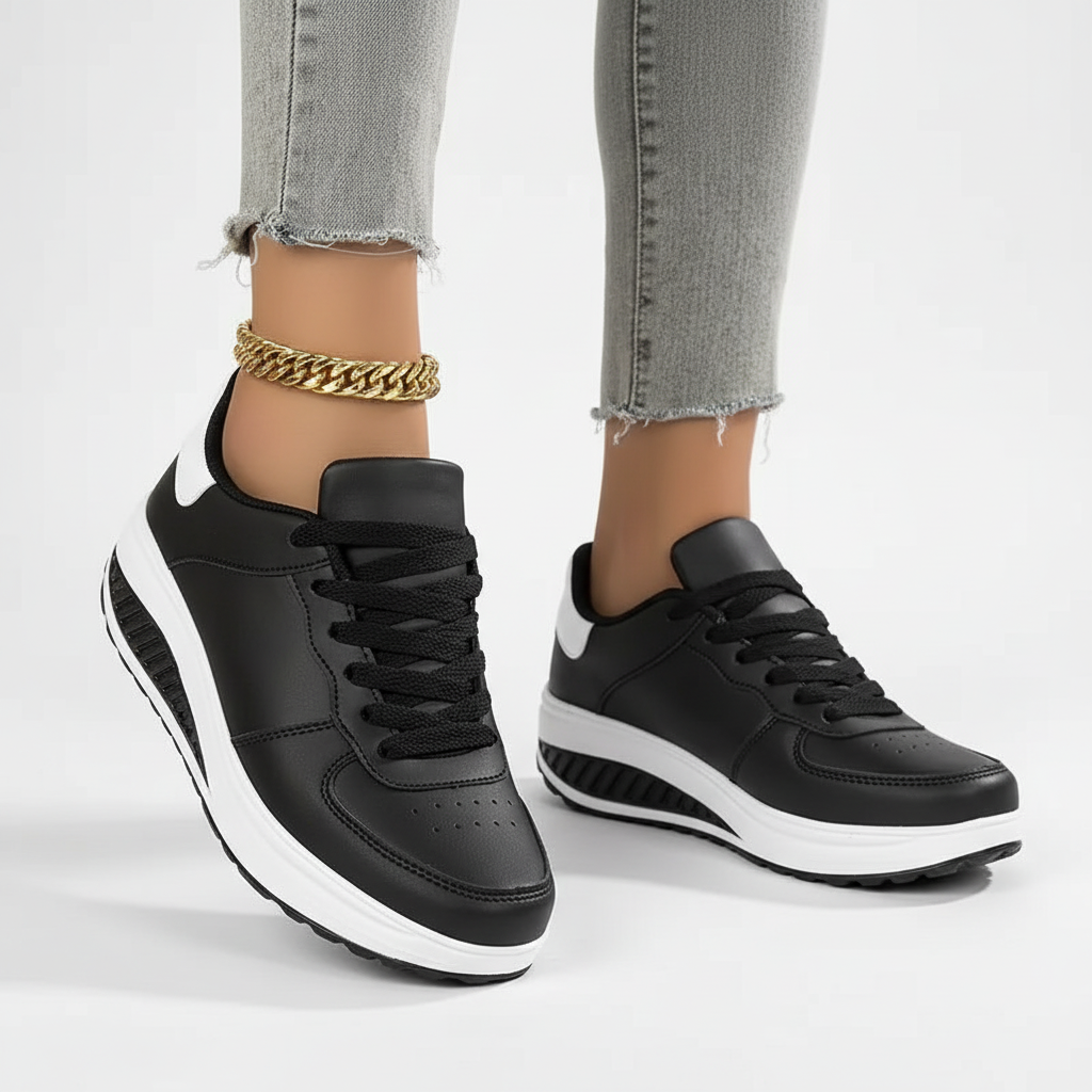 Orthopedische dames sneakers Amelie, voor voetpijn verlichting en optimaal loopcomfort.