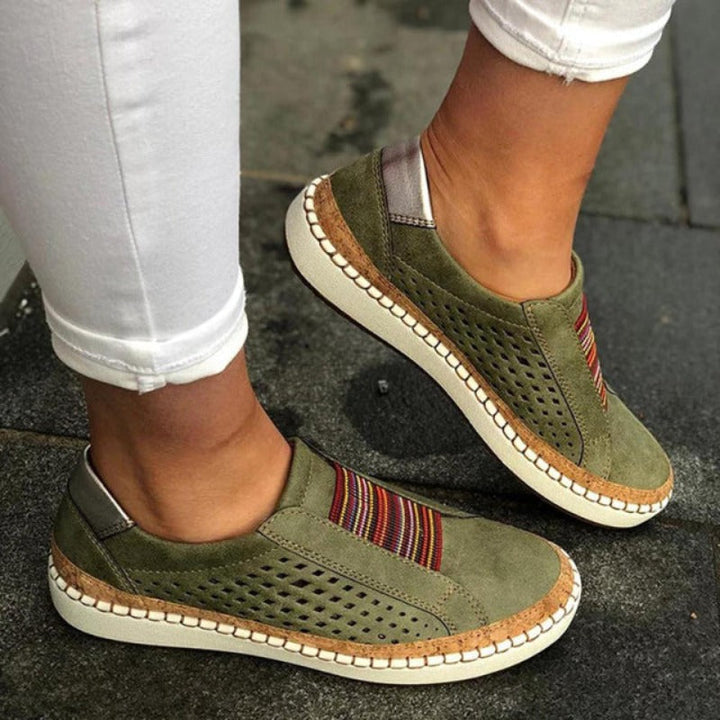 Orthopedische dames sneakers die voetpijn verlichten. Superieur comfort en ondersteuning voor gezonde voeten.