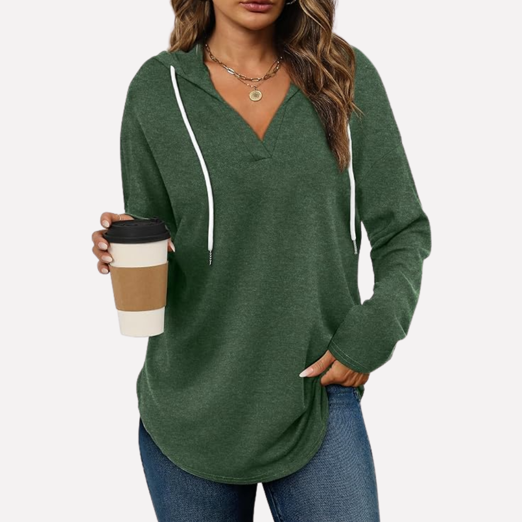Modieuze sweatshirt voor vrouwen, een oversized pasvorm die comfort en stijl combineert.