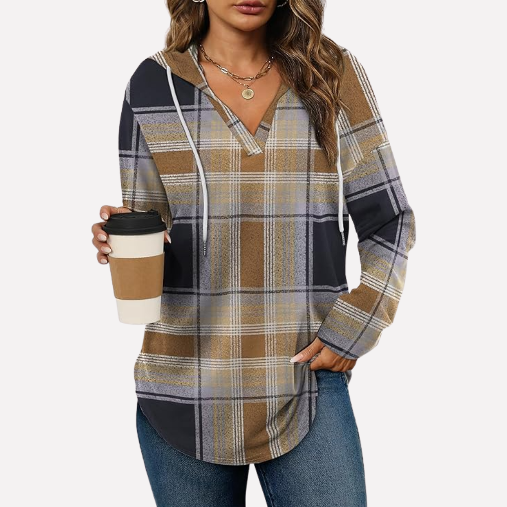 Dames hoodie met losse pasvorm, perfect voor comfort en een moderne, oversized stijl.