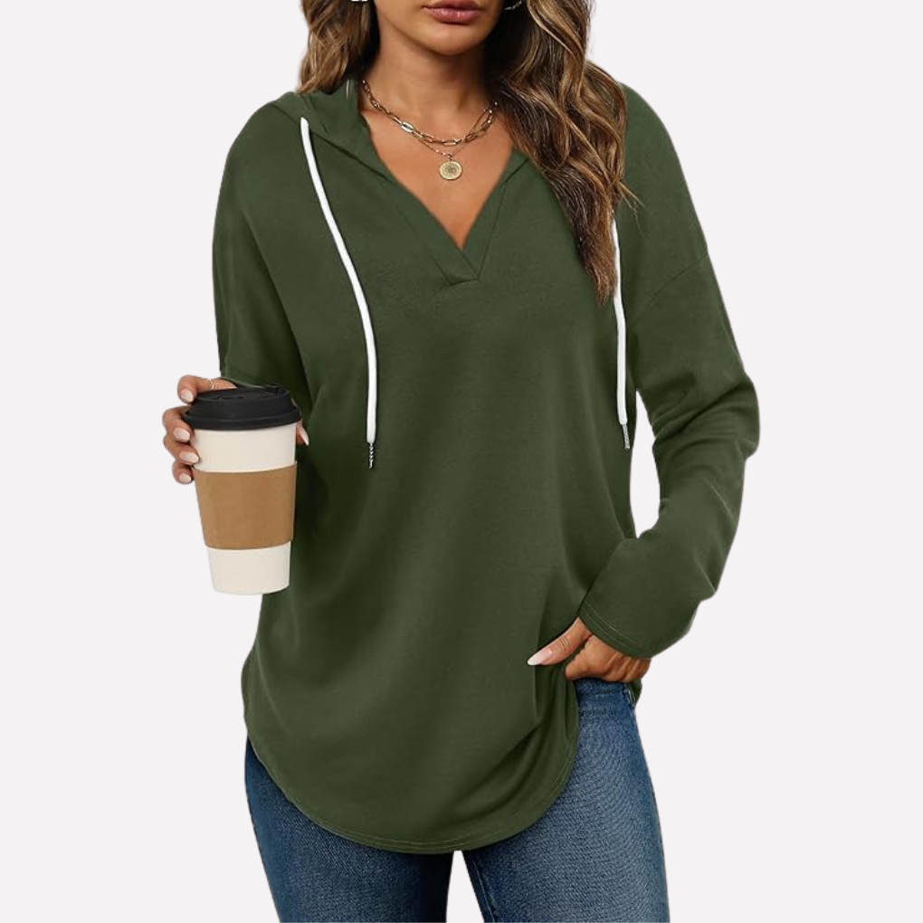 Trendy oversized pullover voor vrouwen, met capuchon en zacht materiaal voor ultiem comfort.