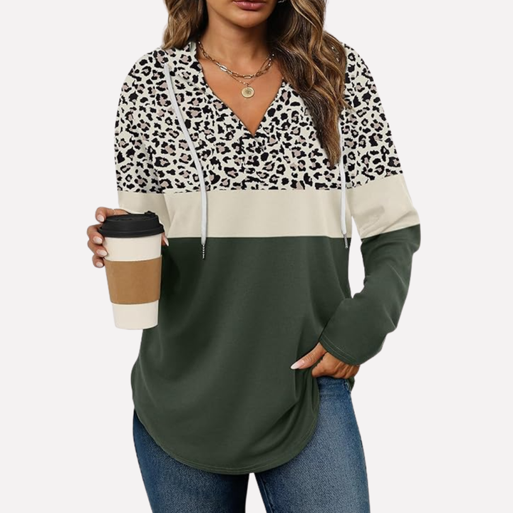 Vrouwen oversized hoodie, een trendy kledingstuk met losse pasvorm voor dagelijks gebruik.