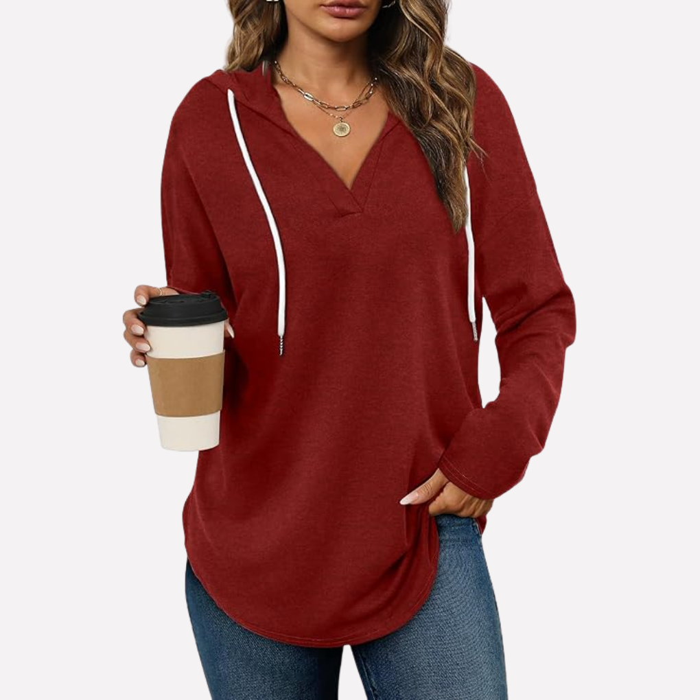 Modieuze vrouwen oversized hoodie, combineert comfort met een trendy en veelzijdige stijl.