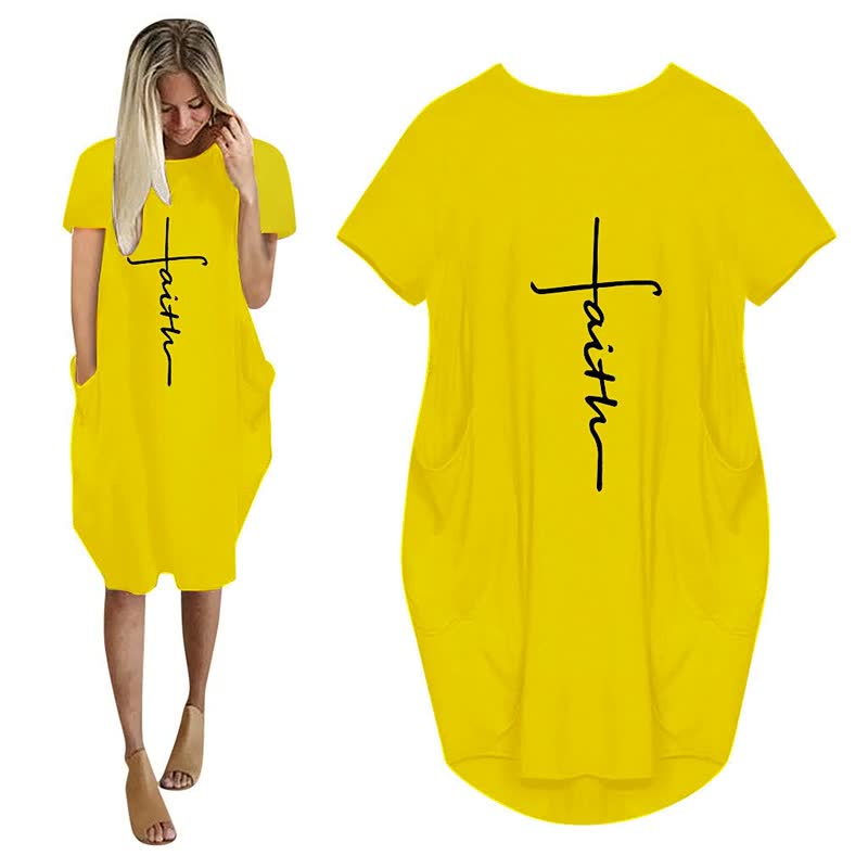 Trendy oversized T-shirtjurk voor dames, met unieke 3D letterprint en handige zakken, perfect voor de zomer.