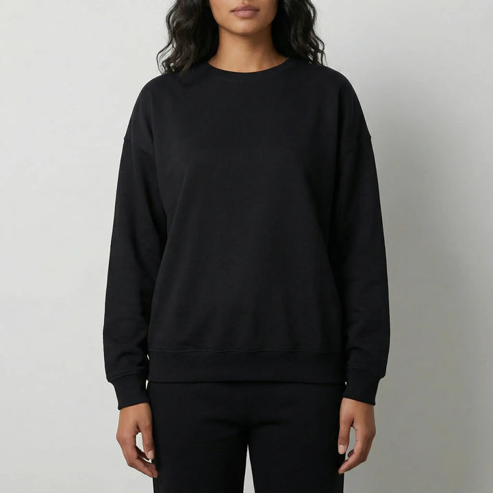 Trendy losvallende damessweater met lange mouwen, ideaal voor herfst- en winterkleding.