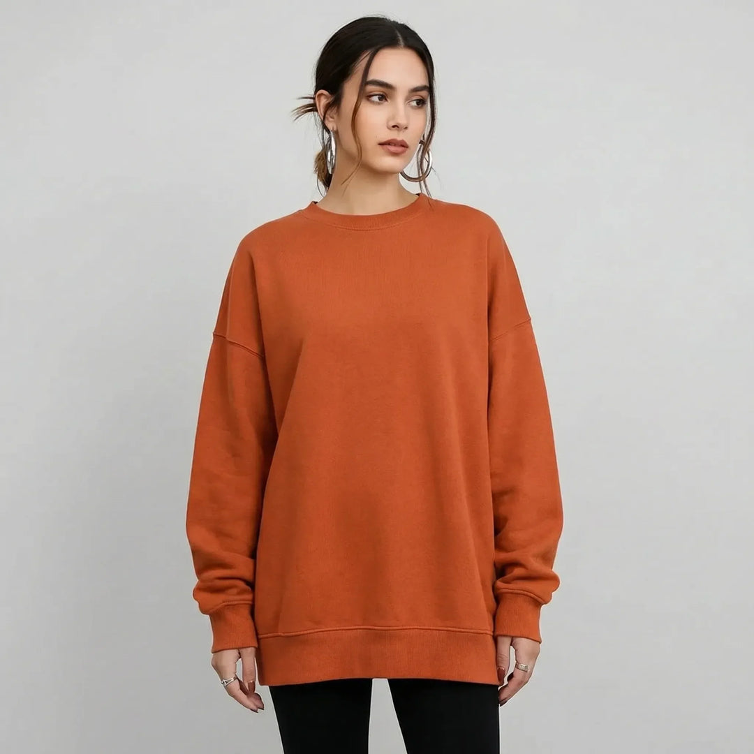 Stijlvolle, losvallende dames oversized trui, trendy en veelzijdig voor casual mode.