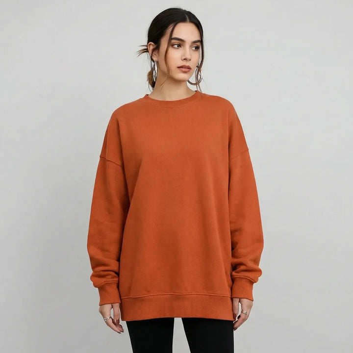 Stijlvolle, losvallende dames oversized trui, trendy en veelzijdig voor casual mode.