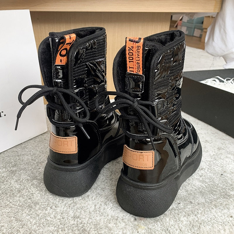 Warme dames winterboots: Hoogwaardige Rinnie winterlaarzen, perfect voor koude temperaturen en sneeuw.