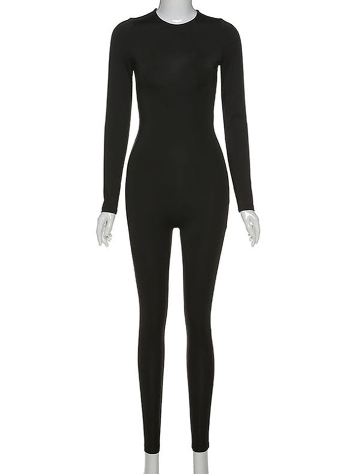 Dames fitness jumpsuit, ideaal als yoga outfit en voor alle sportieve activiteiten. Skinny fit en comfortabel.