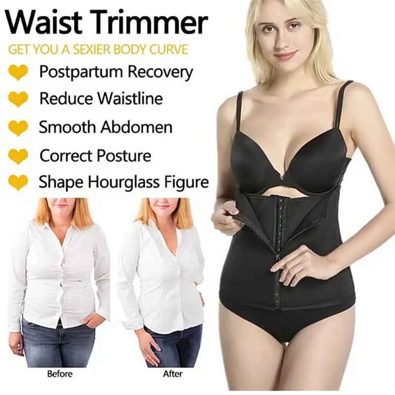 Dit strakke corrigerende corset voor dames, ideaal als waist trainer, geeft een slanke look.