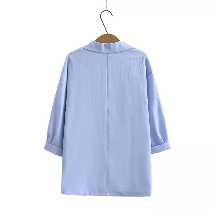 Dames Taylor Set: comfortabele chique blouse & broek. Stijlvolle tweestuk set, perfect voor casual mode.
