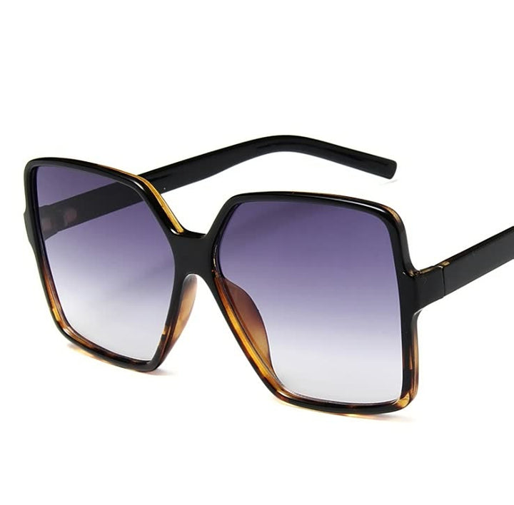 Zonnebril dames: InStyle™ grote zonnebril met fashionable gekleurde glazen.