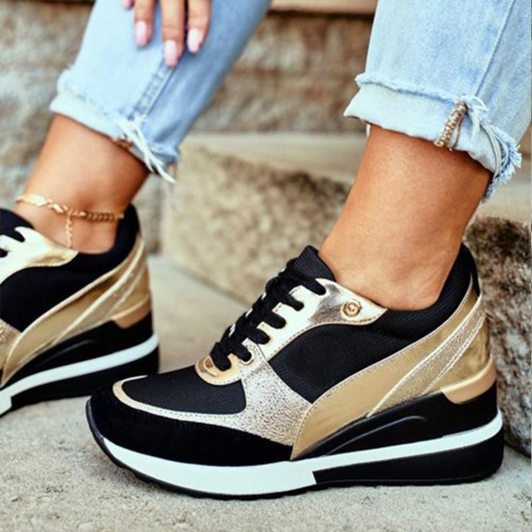 Dames trendy sneakers PetraSneaks met comfortabele pasvorm, schokdemping. Ideaal voor casual gebruik.