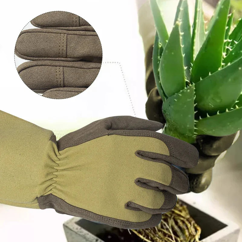 Duurzame microvezel tuinhandschoenen voor vrouwen, doornenbestendig & ademend voor elke tuinier.