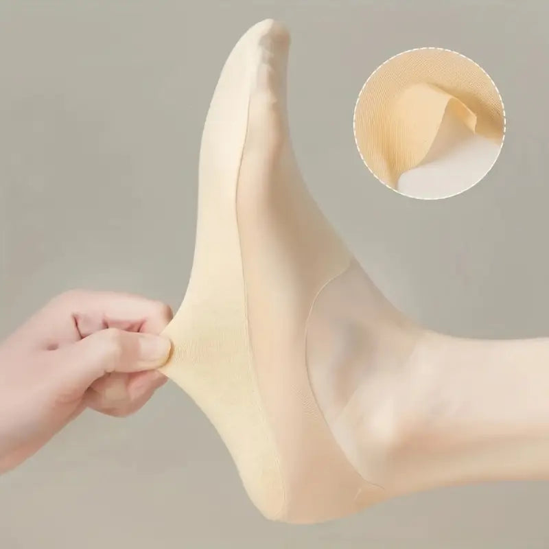 Antislip dames enkelsokken in verkoelende pastelkleuren, essentieel voor zomerse dagen. Ademend en rekbaar.