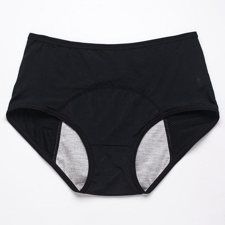 Set van 4 vochtregulerende dames onderbroeken, gemaakt van ademend katoen-spandex voor langdurige frisheid.