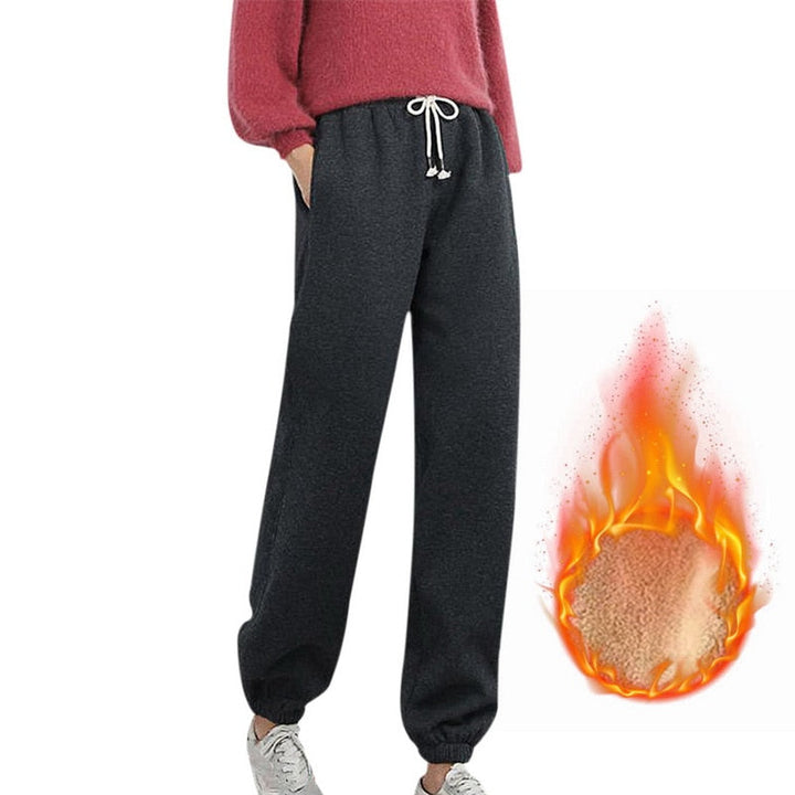 Warme Warme PlucheBroek™ voor dames, een comfortabele winterbroek voor dagelijks gebruik.