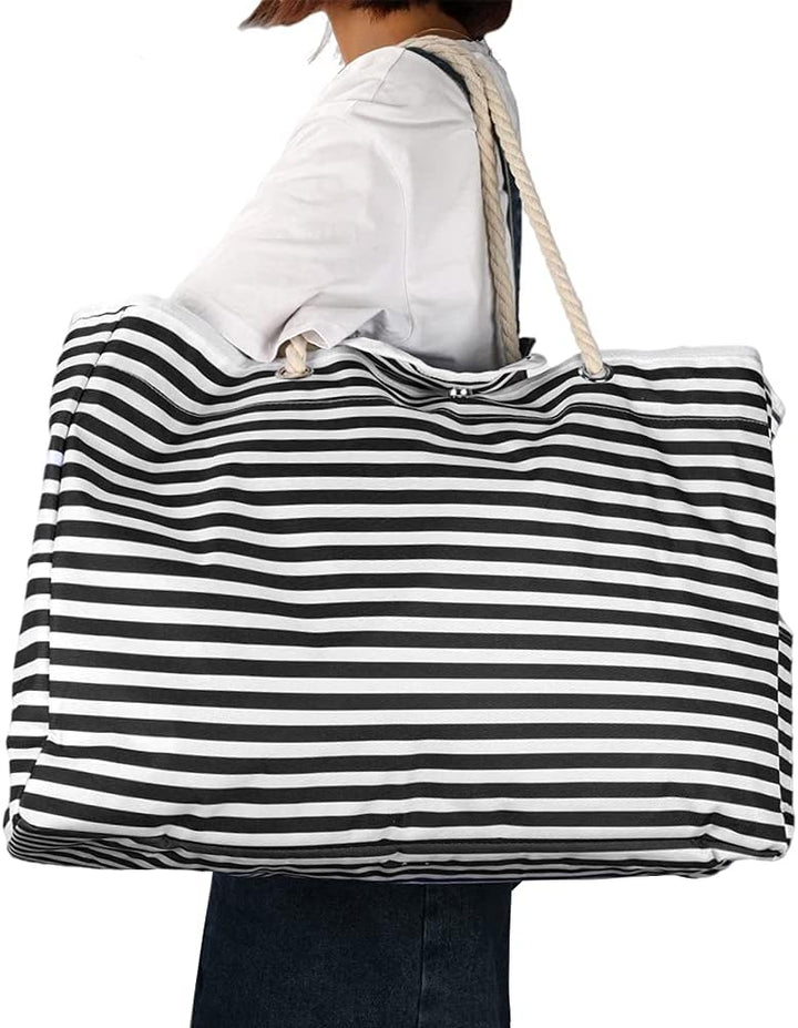 Dames waterdichte extra grote strandtas CoastCarry met bijpassend reisetui, ideaal voor strand of reizen.