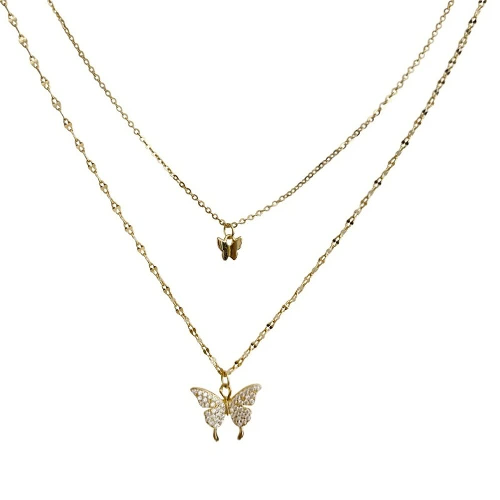 Dames zilveren vlinderketting, elegant en uniek design. Perfect sieraad als cadeau of accessoire.