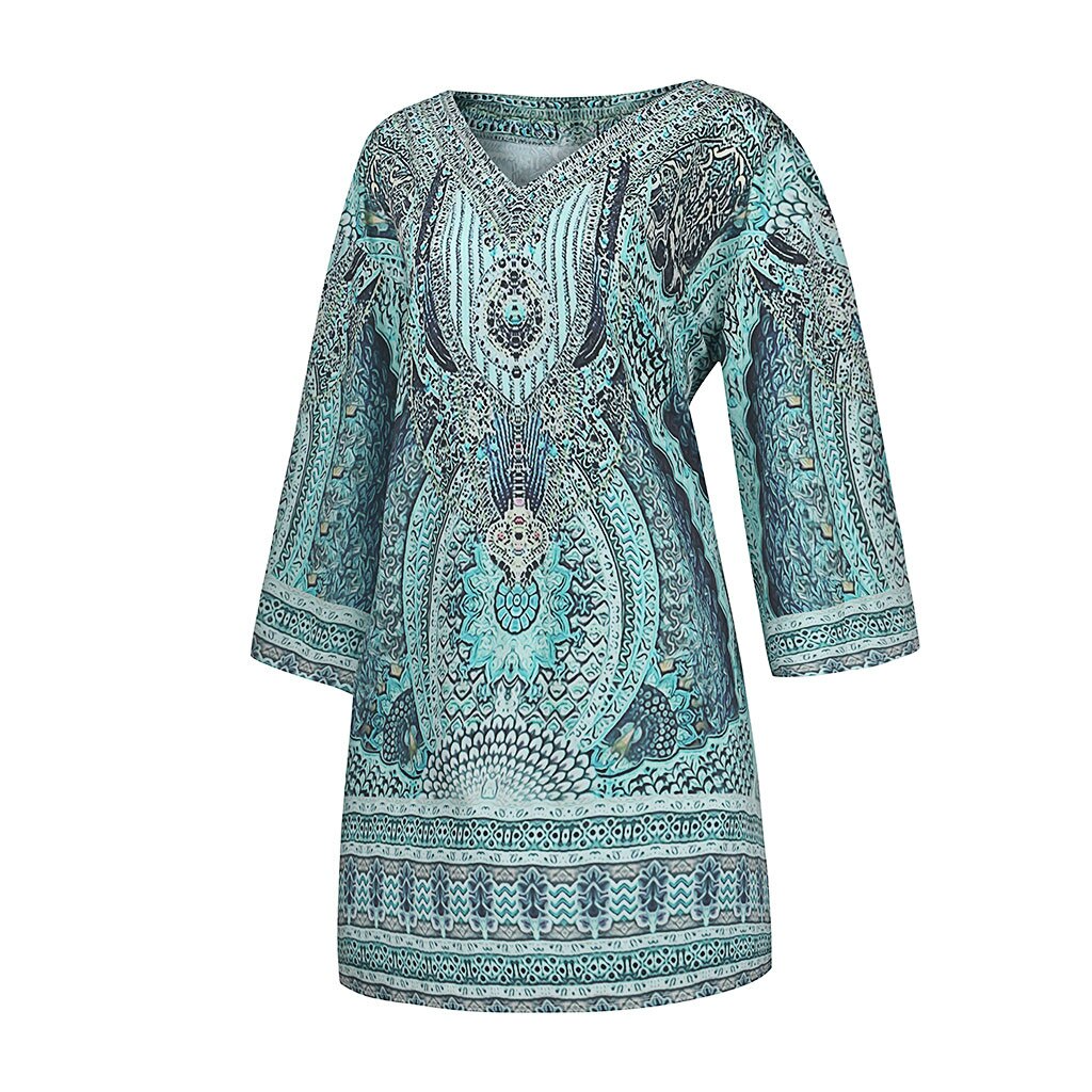 Eva™ zomerjurk: casual damesmode met vrolijke bloemenprint, comfortabel en perfect voor warme dagen.