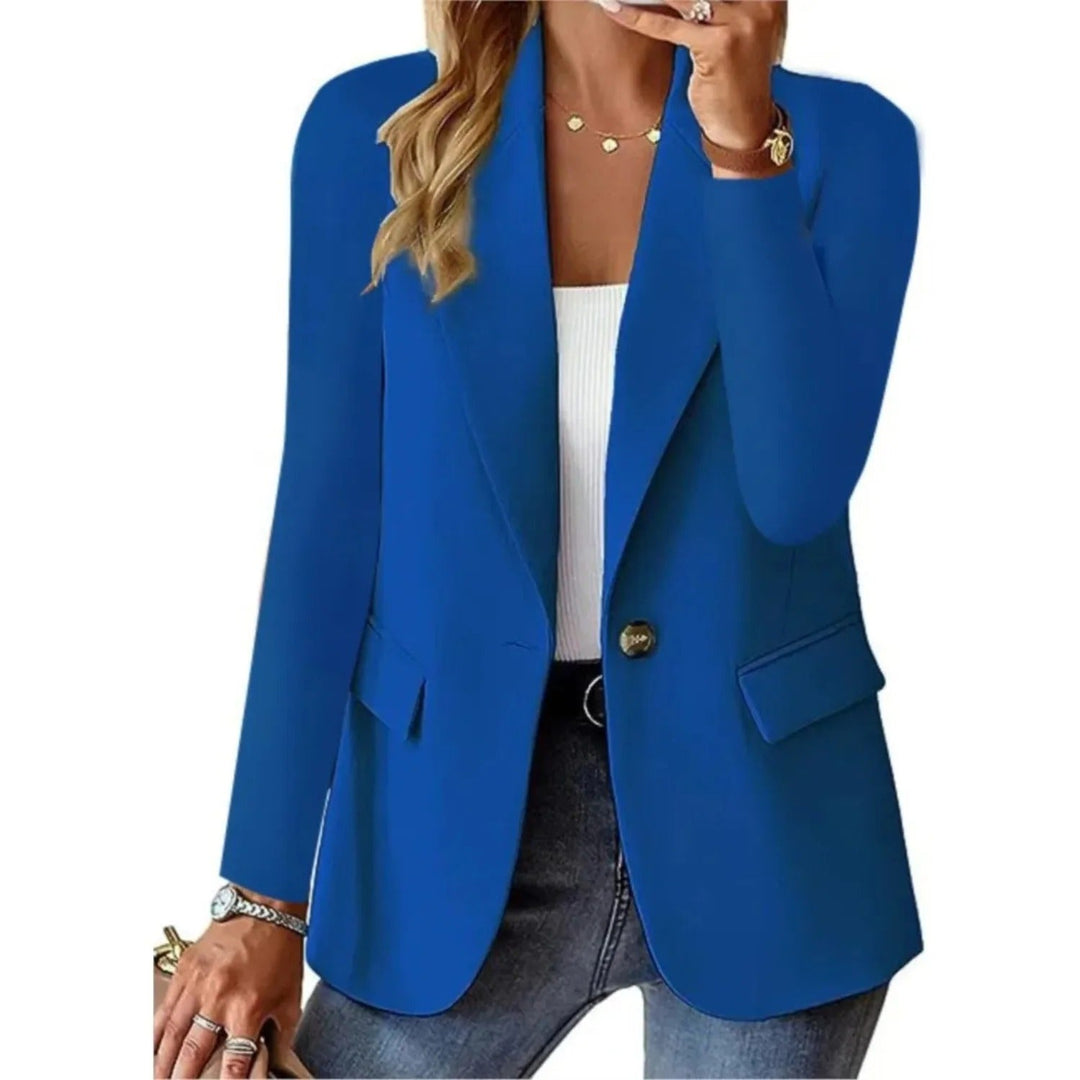 Dames blazer met lange mouwen: elegante en veelzijdige kleding voor een zakelijke of alledaagse stijl.