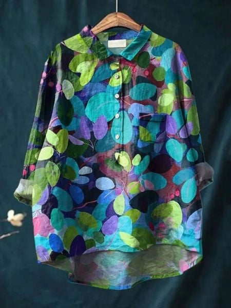 Comfortabele damesblouse met bloemenprint en knoopjes. Casual chic, ideaal voor een relaxte look.