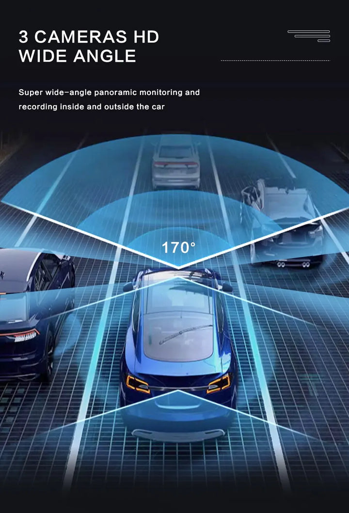Autobewaking: Full HD dashcam met infrarood nachtzicht, ideaal voor bewijsmateriaal.